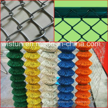 Clôture galvanisée à mailles losangées et clôture à mailles de chaîne revêtues de PVC et clôture grillagée en diamant